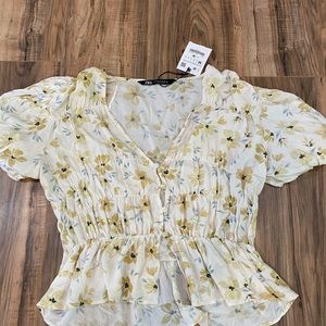 Flowered top cute Zara